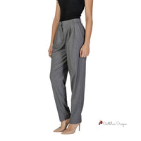 Gray Polyester Jeans & Pant