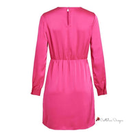 Pink Polyester Dress