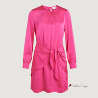 Pink Polyester Dress