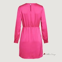 Pink Polyester Dress