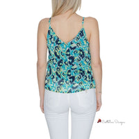 Turquoise Polyester Tops & T-Shirt