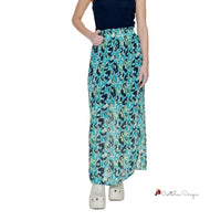 Turquoise Polyester Skirt