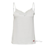 White Polyester Tops & T-Shirt