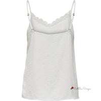 White Polyester Tops & T-Shirt