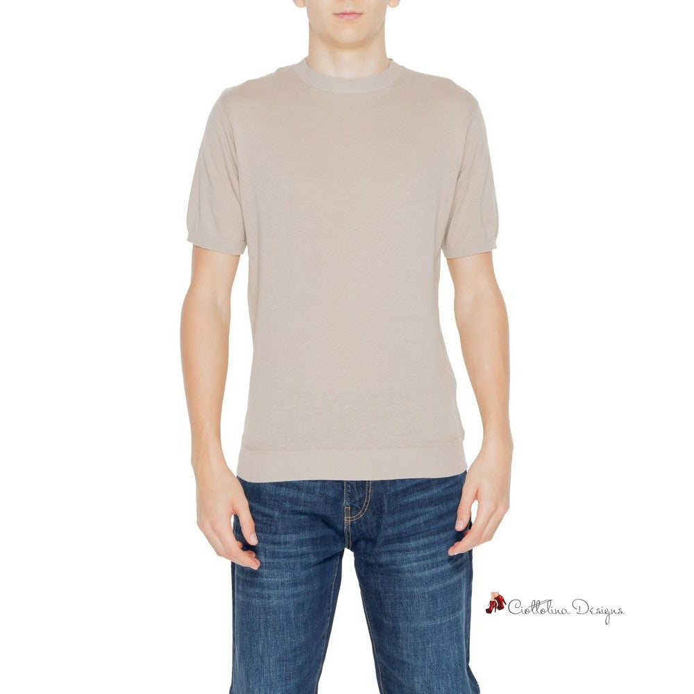 Beige Cotton T-Shirt