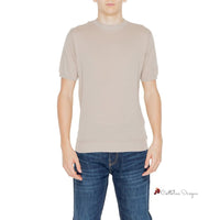 Beige Cotton T-Shirt