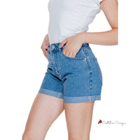 Light Blue Cotton Short