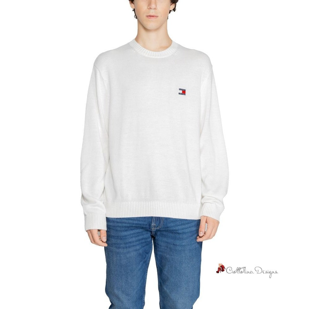 White Recycled Polyester Sweater