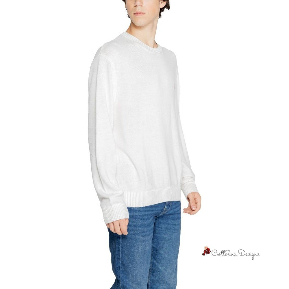 White Recycled Polyester Sweater