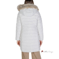 White Recycled Polyester Jackets & Coat