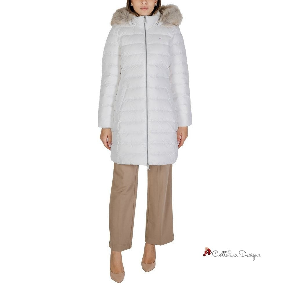 White Recycled Polyester Jackets & Coat