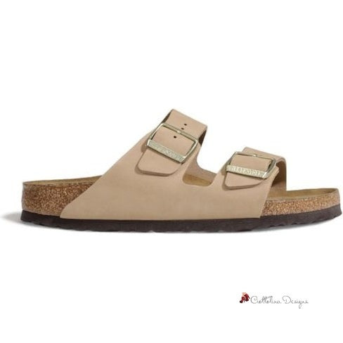 Beige Nubuck Leather Sandal