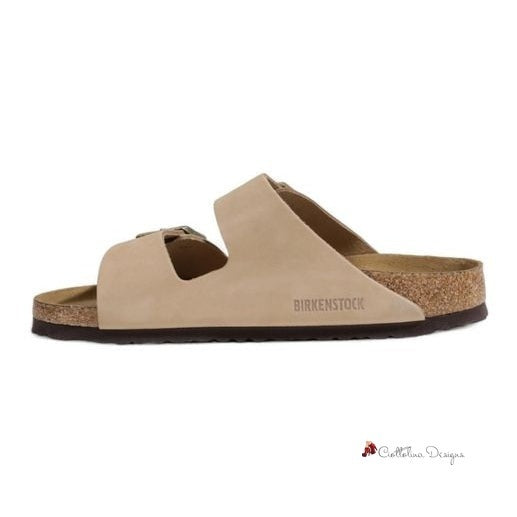 Beige Nubuck Leather Sandal