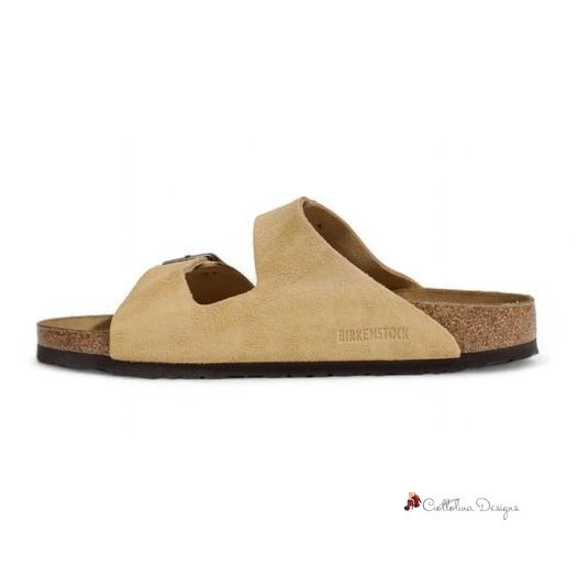 Beige Suede Sandal