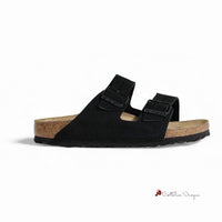 Black Suede Sandal