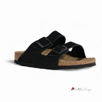 Black Suede Sandal