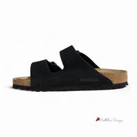 Black Suede Sandal