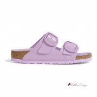 Purple Leather Vegana Sandal