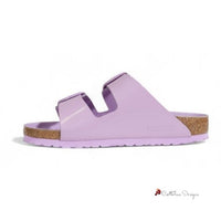 Purple Leather Vegana Sandal