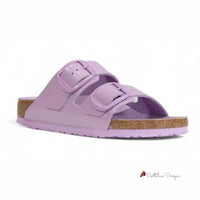 Purple Leather Vegana Sandal