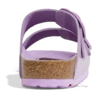 Purple Leather Vegana Sandal