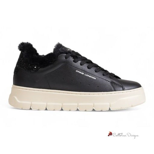 Black Leather Sneaker