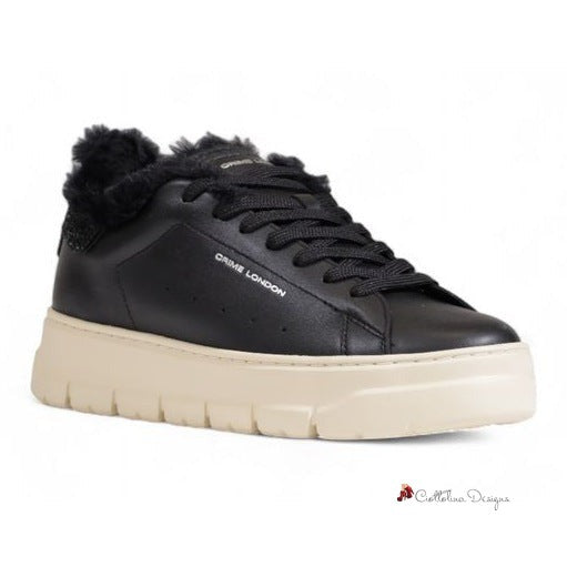 Black Leather Sneaker