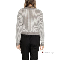 Gray Polyester Sweater