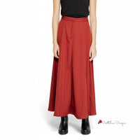 Red Polyester Skirt