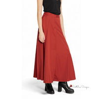 Red Polyester Skirt