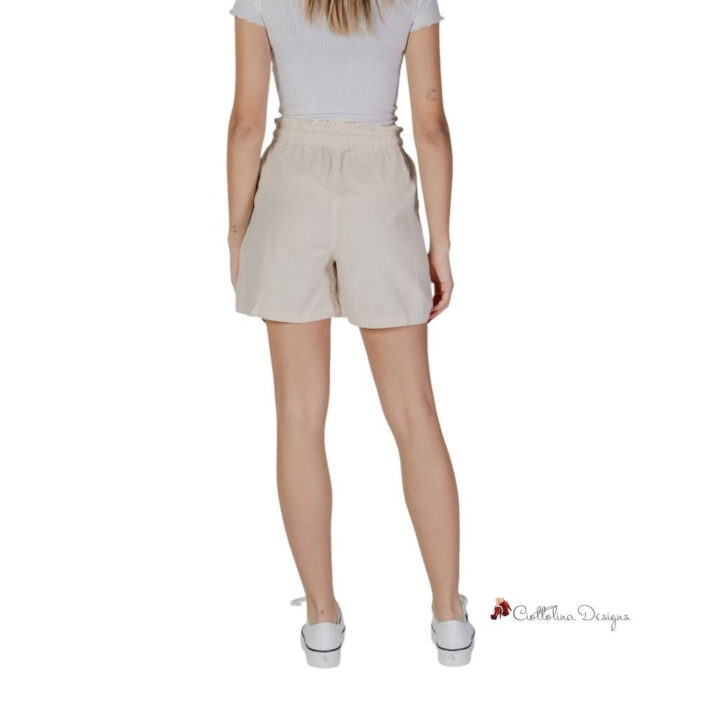 Beige Cotton Short