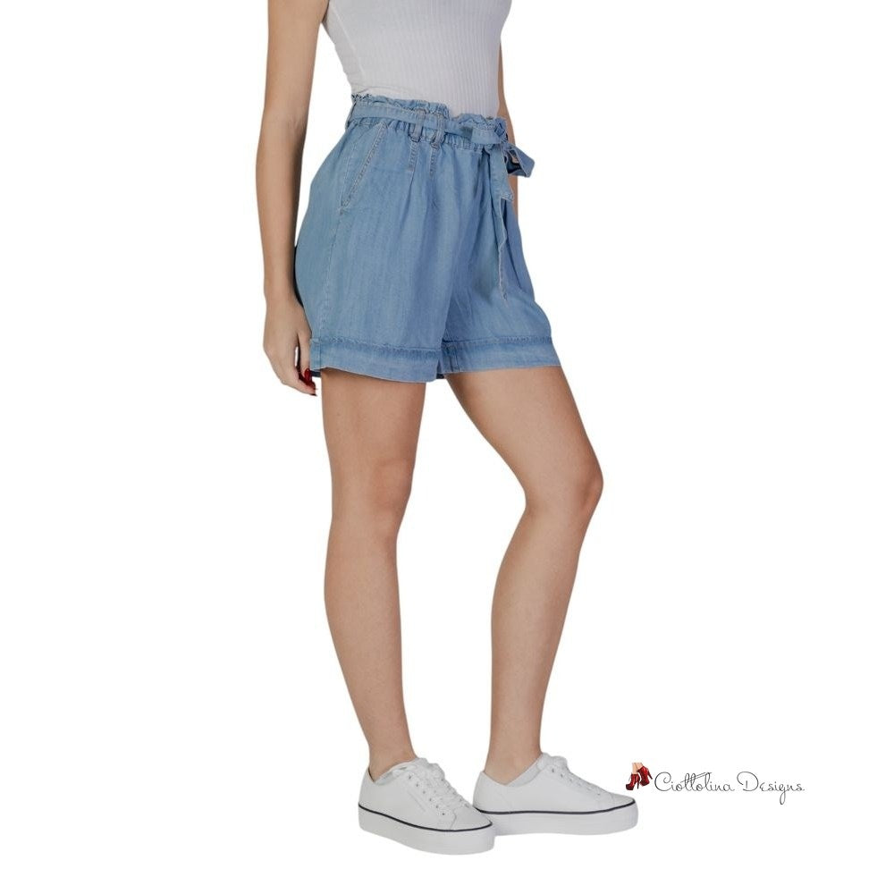 Light Blue Lyocell Short