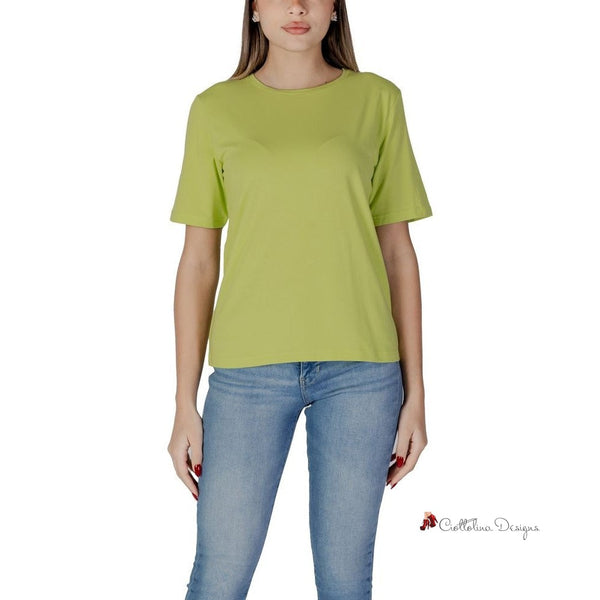 Green Cotton Tops & T-Shirt