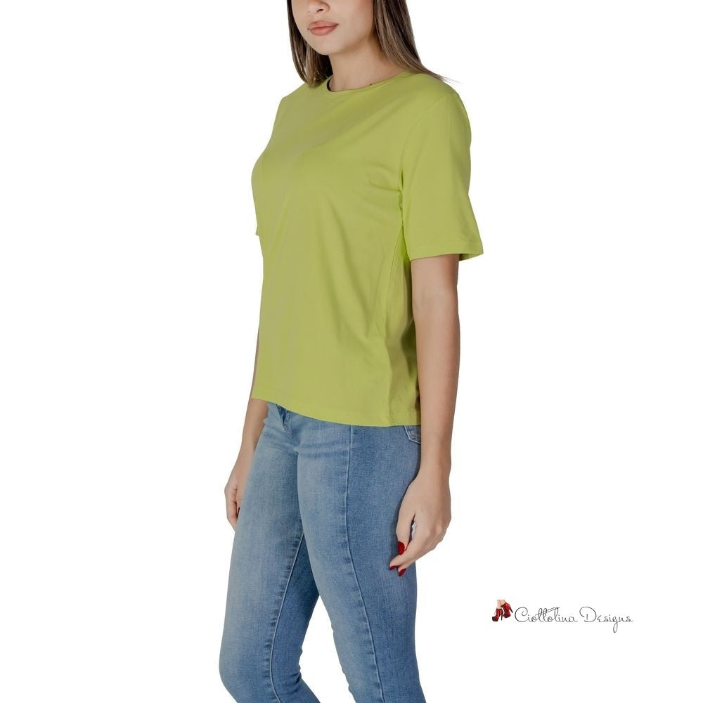 Green Cotton Tops & T-Shirt