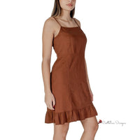 Brown Linen Dress