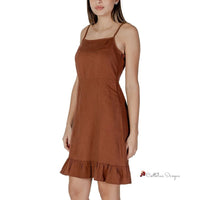 Brown Linen Dress