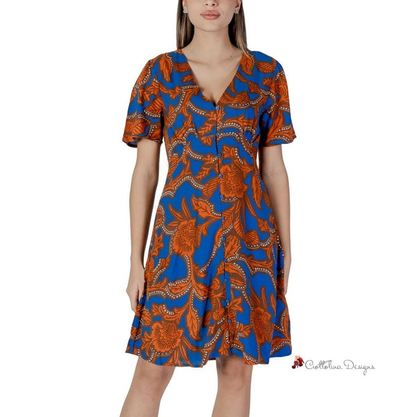 Blue Viscose Dress