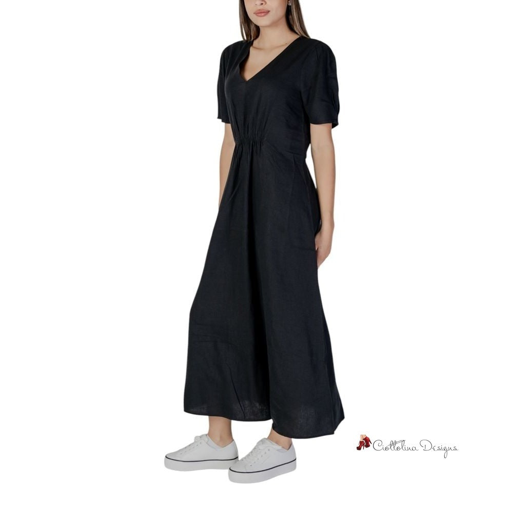 Black Linen Dress