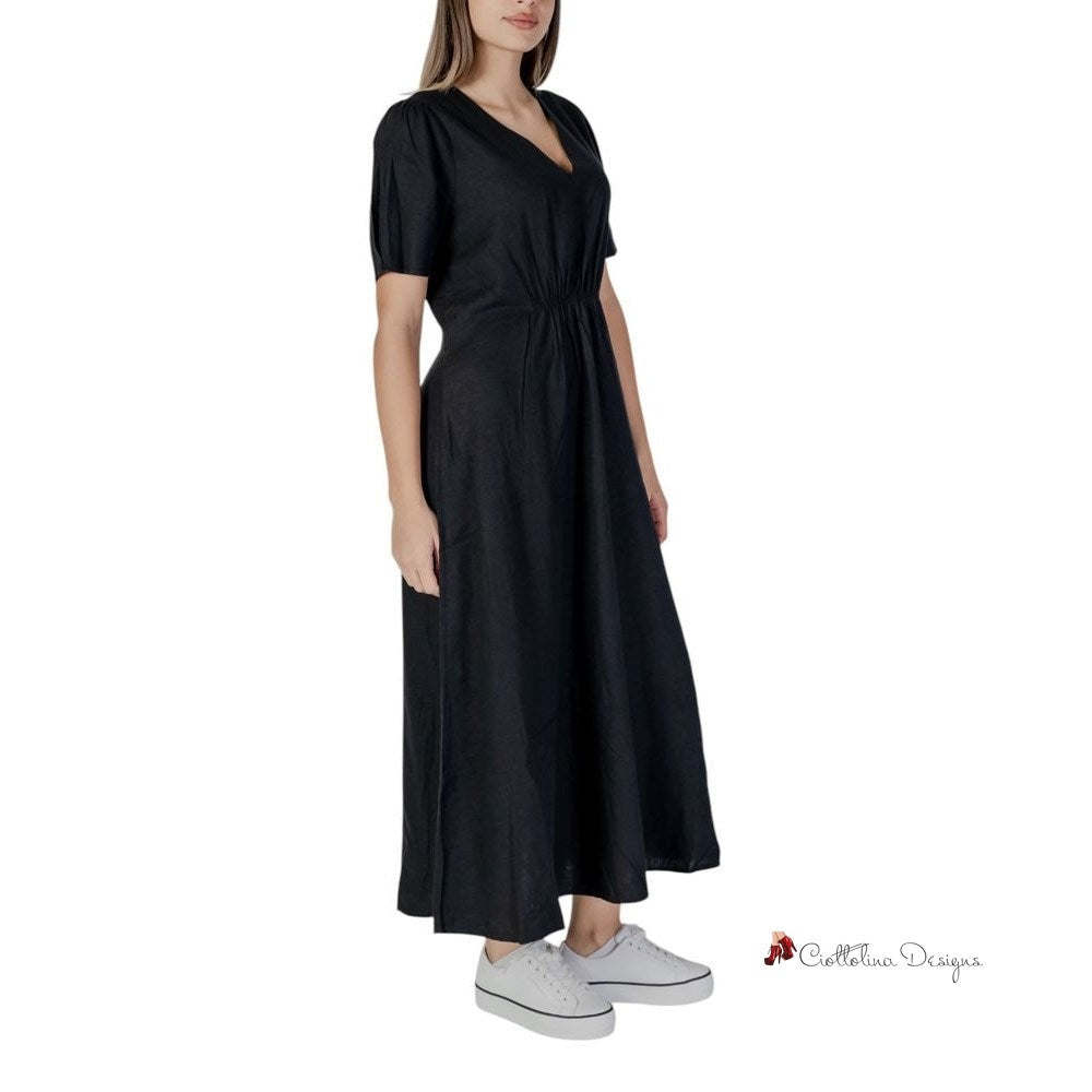 Black Linen Dress