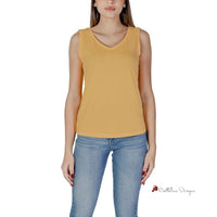 Yellow Cotton Tops & T-Shirt