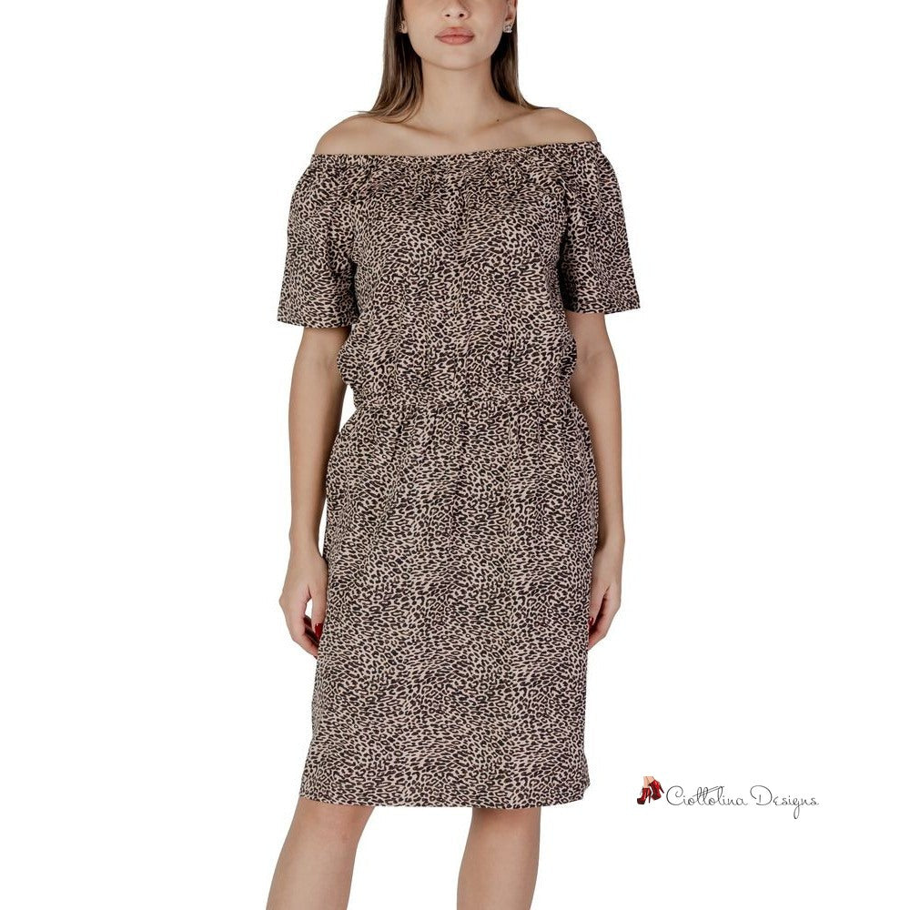 Beige Cotton Dress