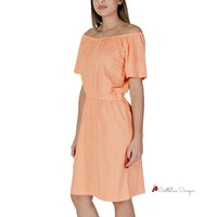 Orange Cotton Dress