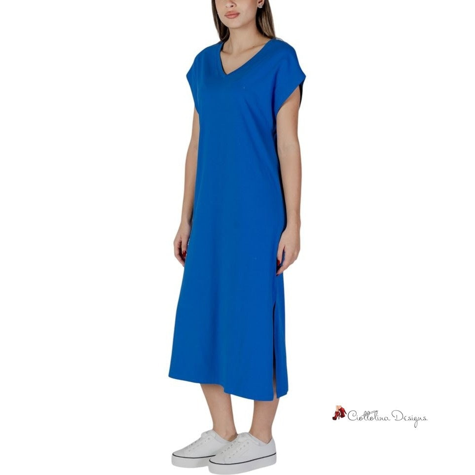 Blue Cotton Dress