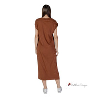 Brown Cotton Dress