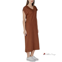 Brown Cotton Dress