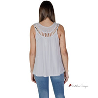 White Viscose Tops & T-Shirt