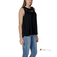 Black Viscose Tops & T-Shirt