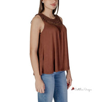 Brown Viscose Tops & T-Shirt