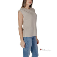 Beige Viscose Tops & T-Shirt