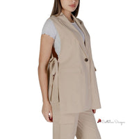 Beige Polyester Vest